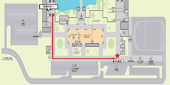 「下地島空港の1階」マップ画像